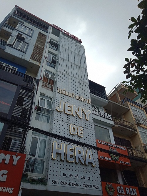 Thẩm mỹ quốc tế Jeny De Hera: Quảng cáo và thực hiện dịch vụ xâm lấn khi chưa được cấp phép?